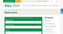 Desktop Screenshot of enrolonline.wea.org.uk