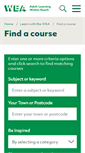 Mobile Screenshot of enrolonline.wea.org.uk